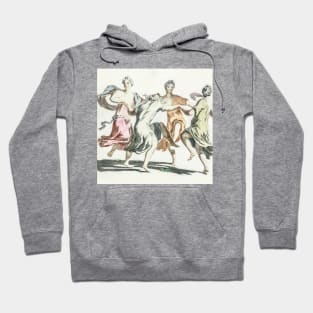 Four Dancing Women by Johan Teyler (1648-1709). Hoodie